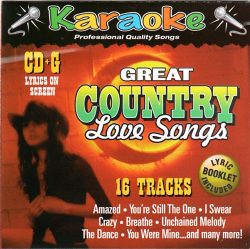 Great Country Love Songs: 16 TRACK KARAOKE BAY CD+G : Formatted for worldwide use : Lyrics Booklet Included - 4714