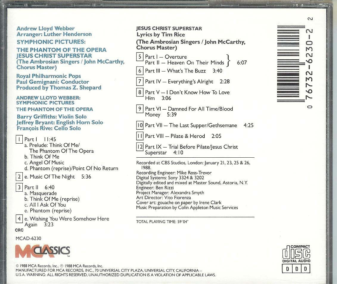 Symphonic Pictures: The phantom of the Opera & Jesus Christ: Superstar - 168