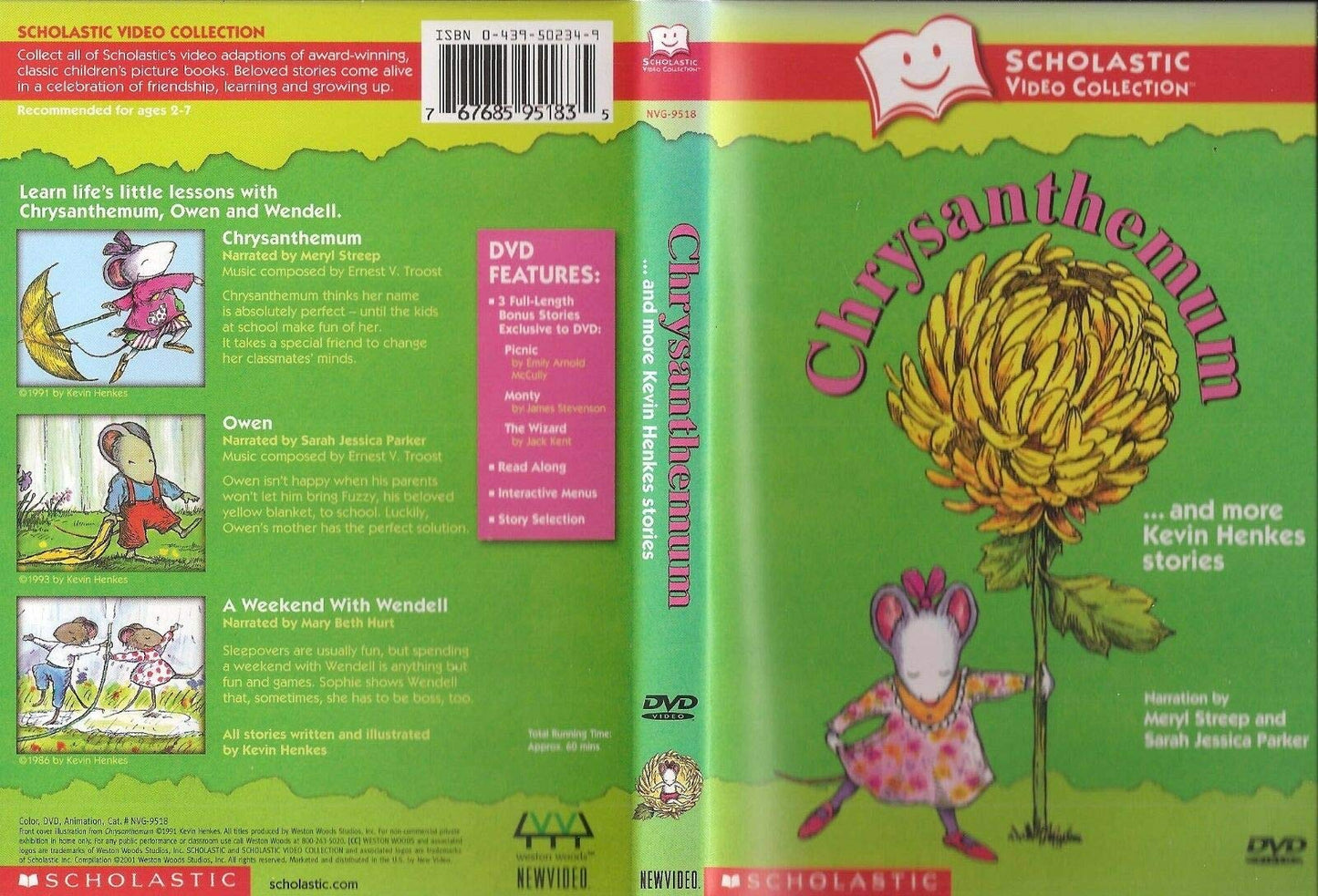 Chrysanthemum and More Kevin Henkes Stories (Scholastic Video Collection) - 2650