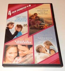 Nicholas Sparks Collection 4 Film Favorites Nights in Rodanthe Message in a Bottle A walk to Remember The Notebook - 8540