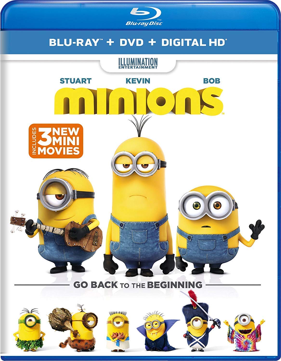 Minions (Blu-ray + DVD + Digital) - 2596