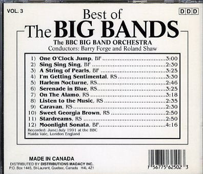 Best Of the Big Bands Vol. 3 - 866