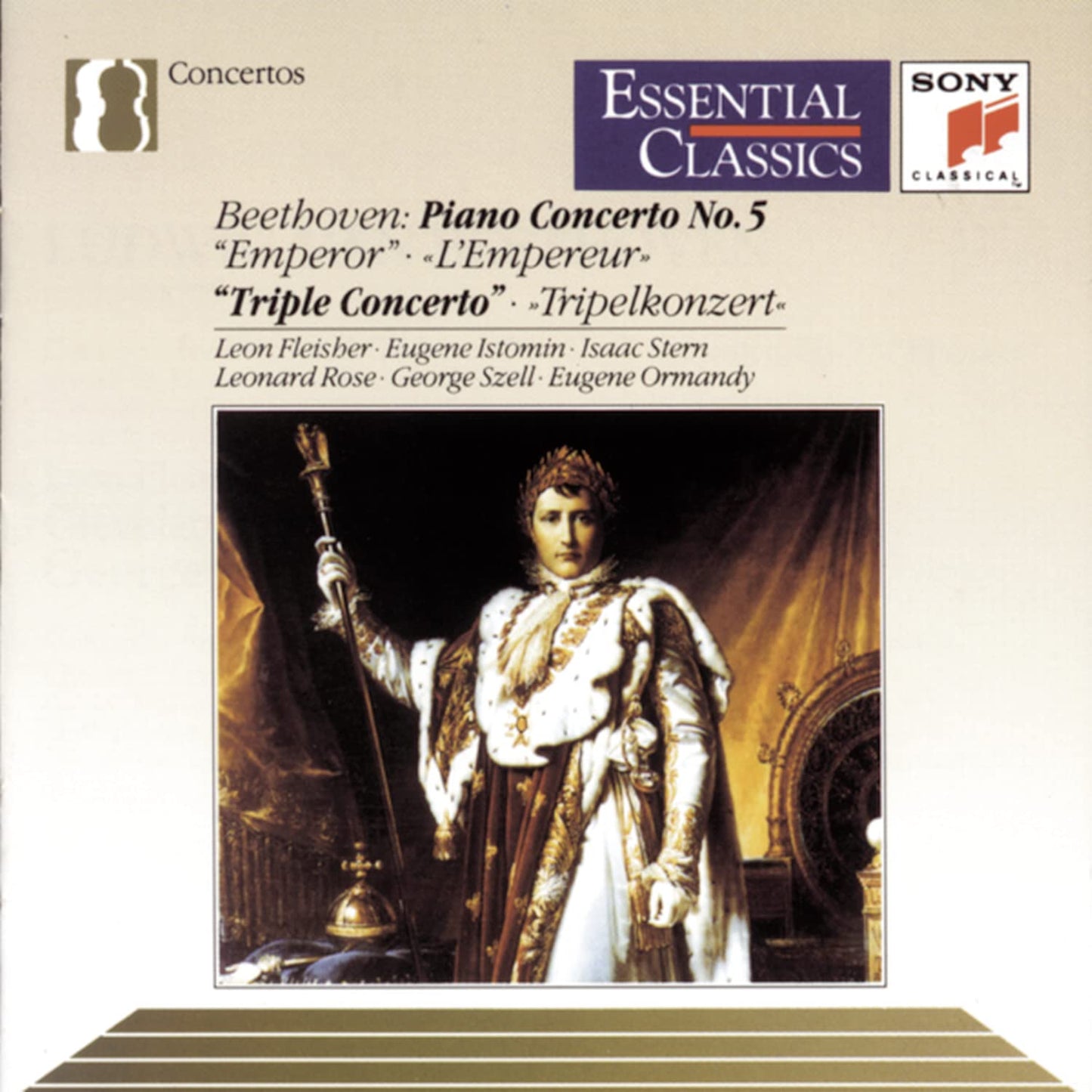 Beethoven: Piano Concerto No. 5, Emperor / Triple Concerto (Essential Classics) - 410