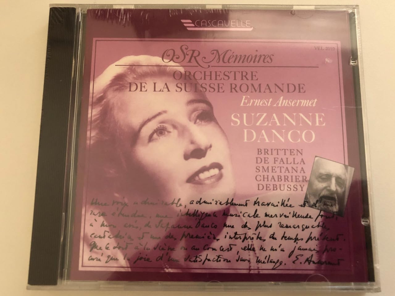 Chabrier 'La Sulamite'- Lyric Scene (W.Female Chorus). Britten Les Illuminations. Falla 7 Ca - 1032