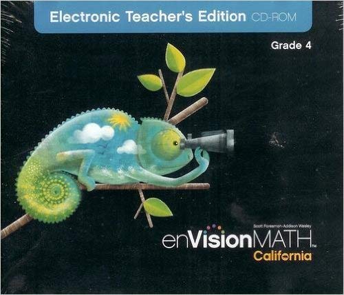 enVisionMATH CA Electronic Teacher's Edition CD-ROM Grade 4 - 953