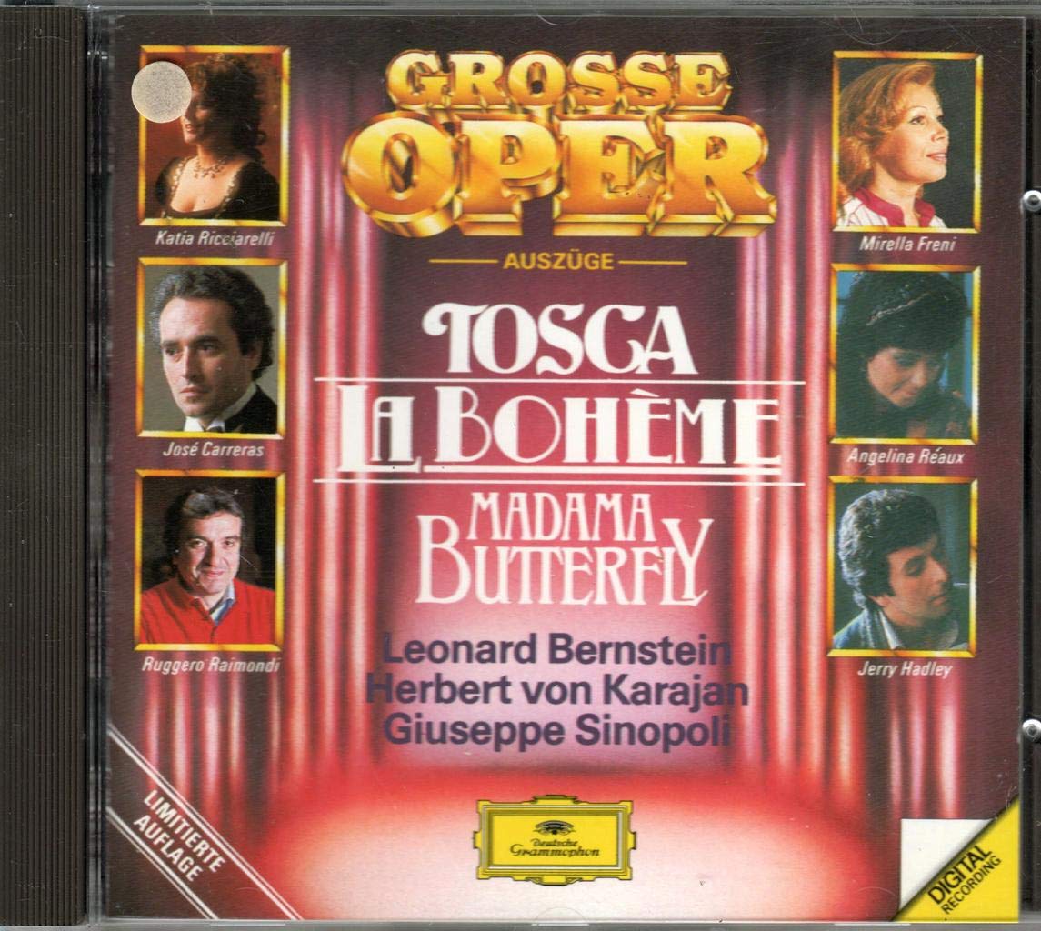 PUCCINI - TOSCAMADAME BUTTERFLYLA BOHEME (1 CD) - 3024