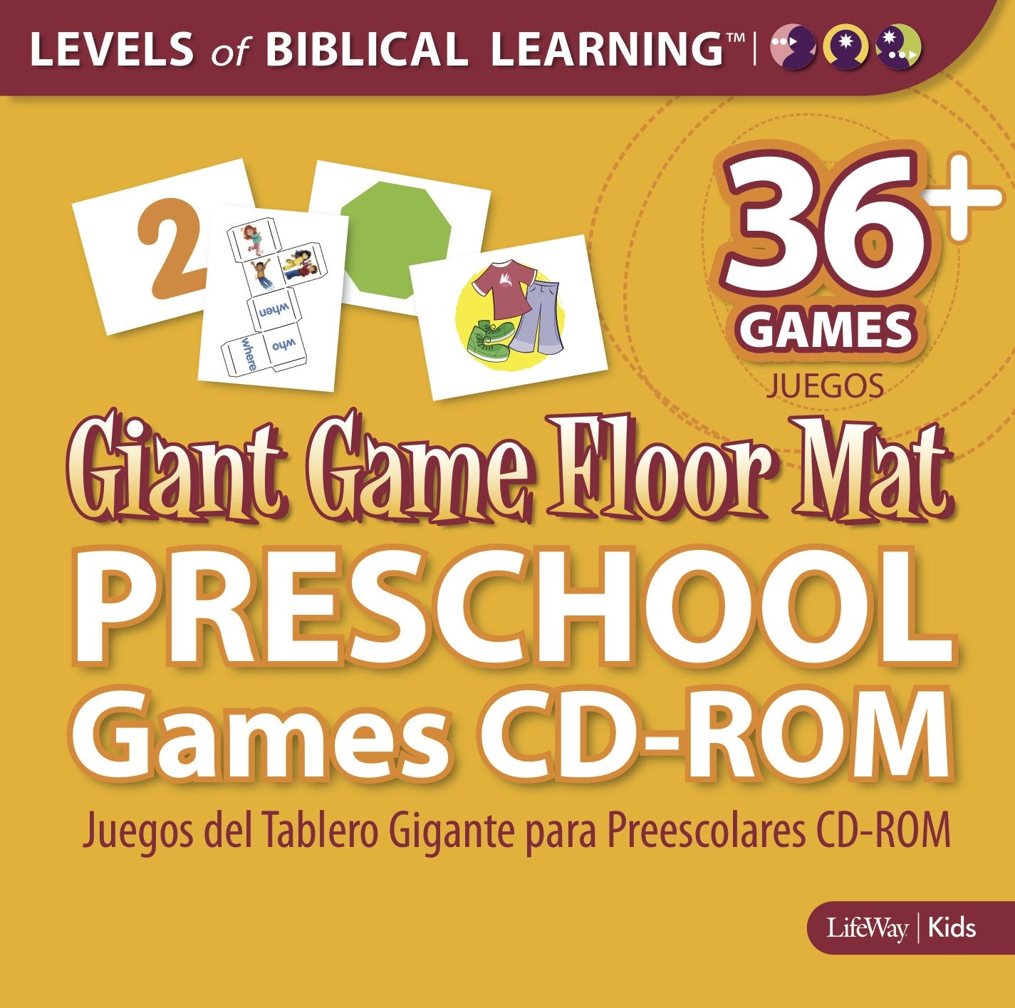 Levels of Biblical Learning: Giant Game Floor Mat - Preschool Games CD-ROM - 8799