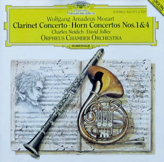 Mozart: Clarinet Concerto; Horn Concertos Nos. 1 & 4 - 840