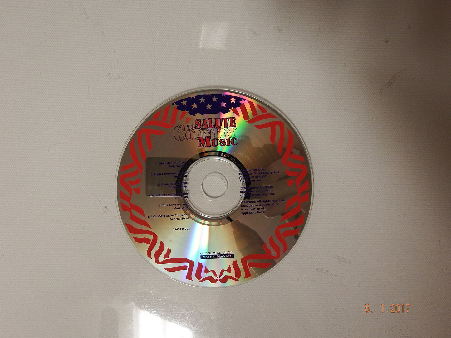 Salute to Country Music...2000 Sponsored By Walmart,coca-cola and Nabisco, Featuring:chely Wright,vince Gill,shane Minor,terri Clark,mark Wills and George Strait - 6957