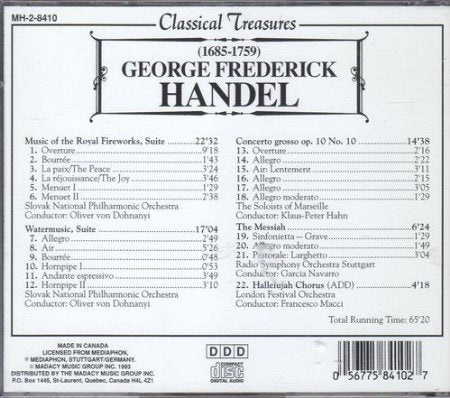 Classical Treasures: Handel - 5925