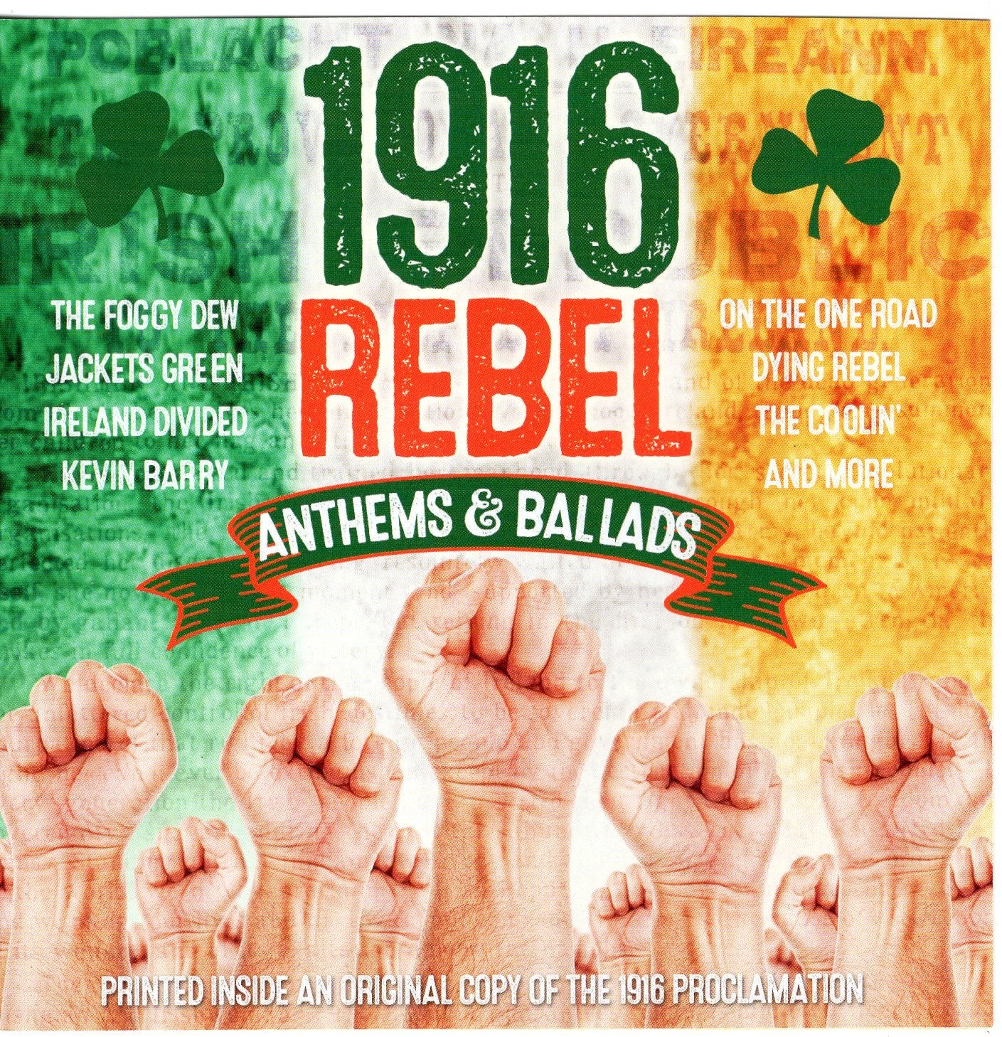 1916 - REBEL ANTHEMS & BALLADS CD '' THE PROCLAMATION'' - 3810