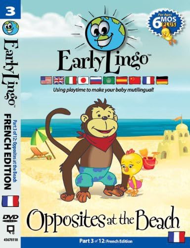 Early Lingo Opposites at The Beach DVD (Part 3 French) - 9578