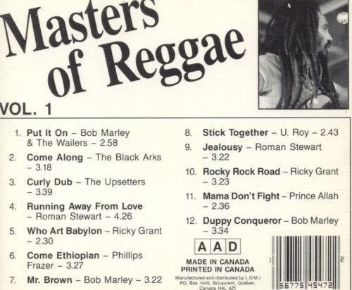 Masters of Reggae Vol. 1 - 3646