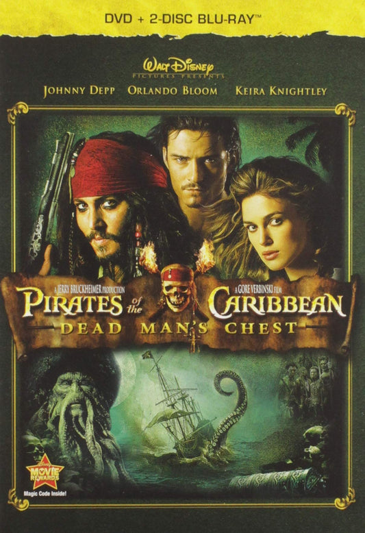 Pirates of Caribbean: Dead Man's Chest (Three-Disc Blu-ray / DVD Combo in DVD Packaging) - 2092