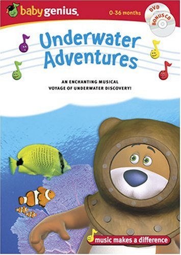 Baby Genius Underwater Adventures w/bonus Music CD - 6136