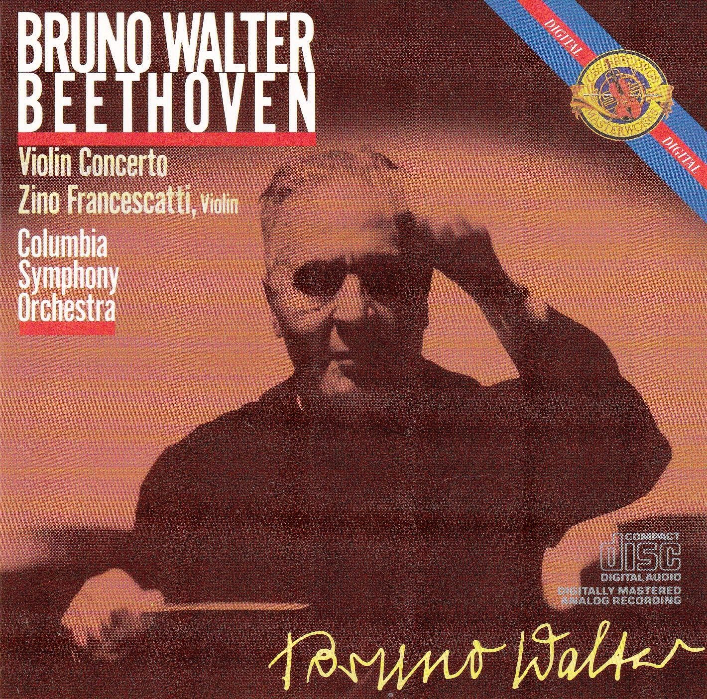 BRUNO WALTER Beethoven Violin Concerto Op 61 Francescatti - 533