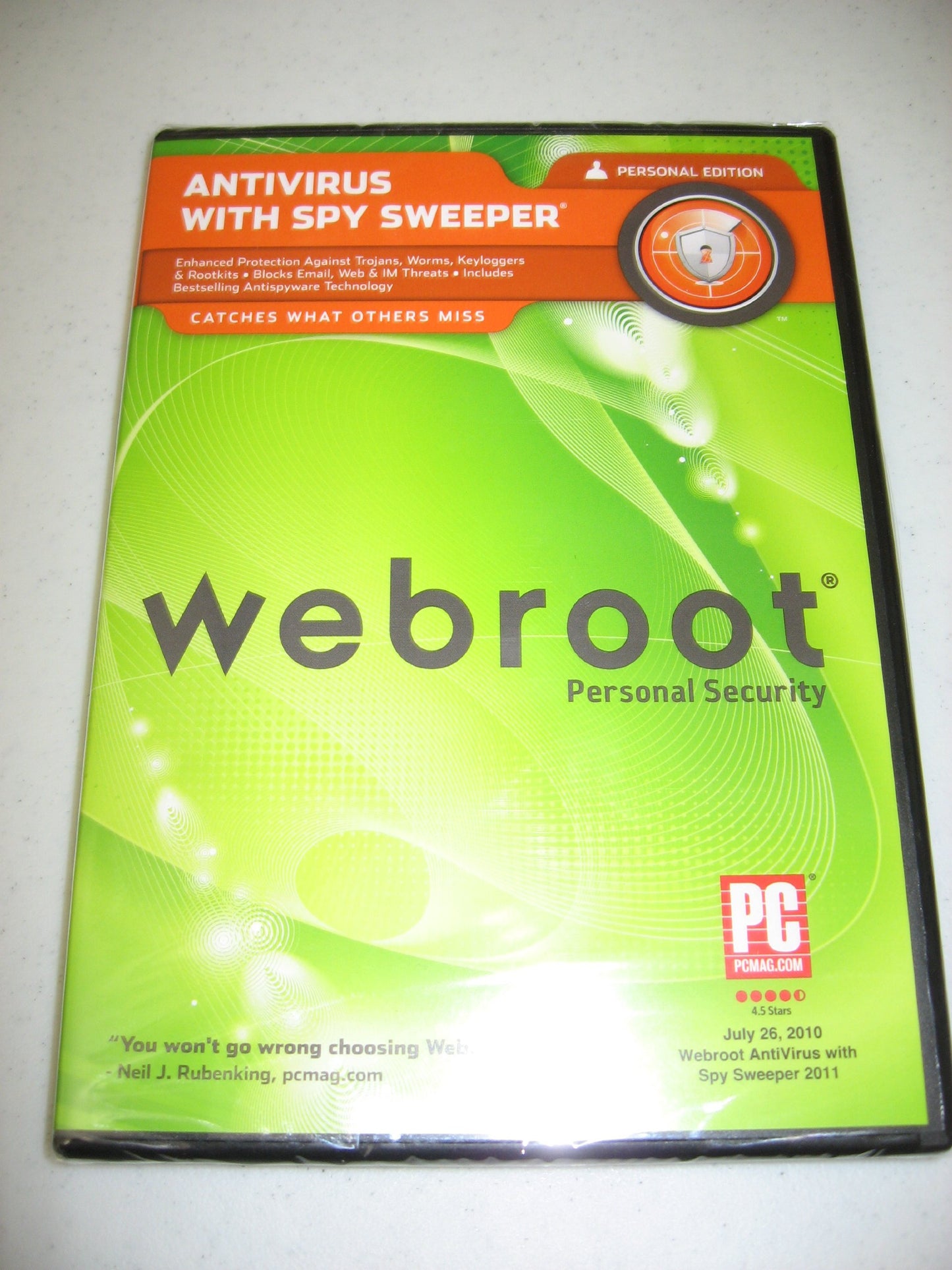 Webroot Antivirus with Spy Sweeper Personal Edition - 3596