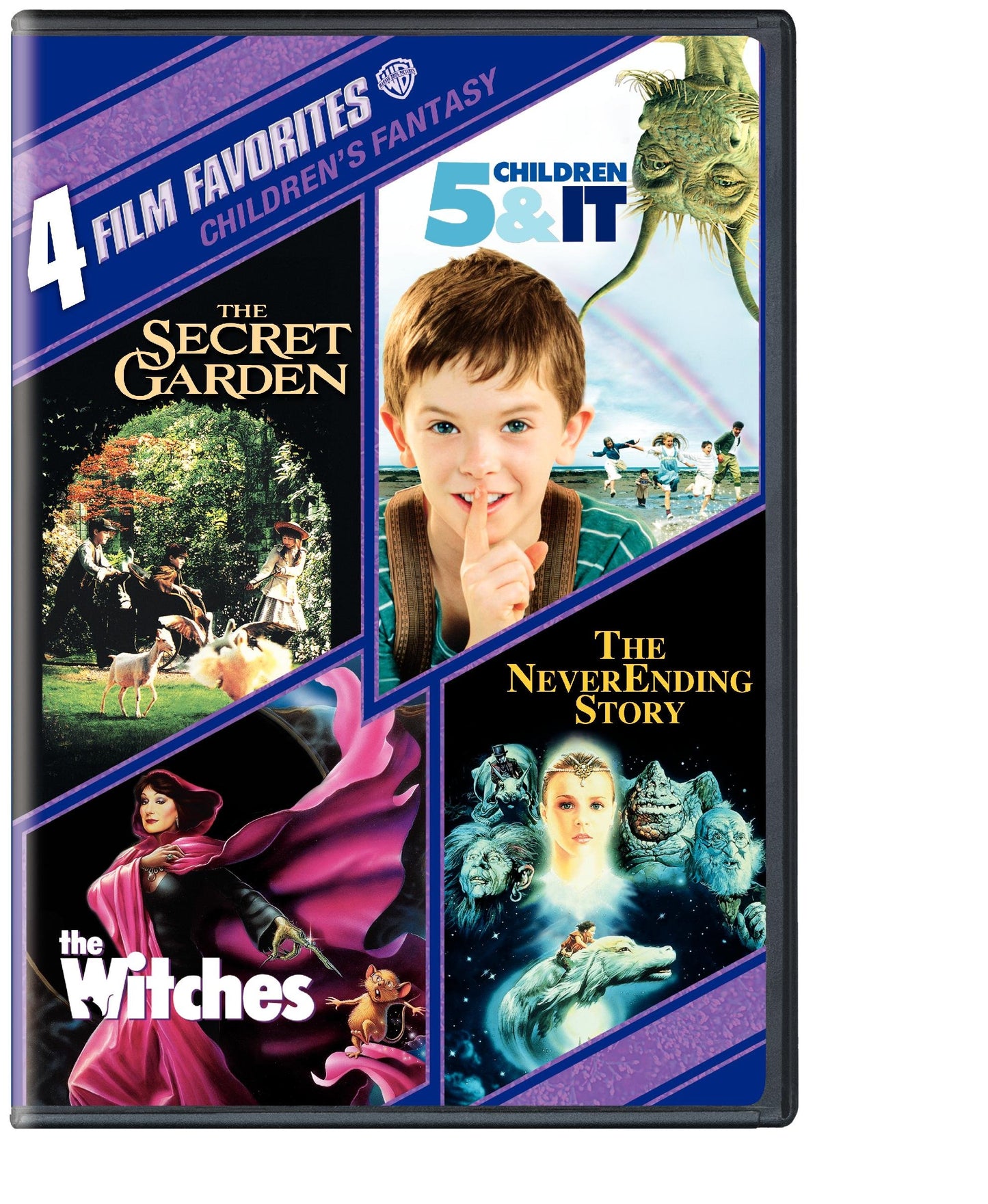 4 Film Favorites: Children's Fantasy (5 Children and It, The Neverending Story, The Secret Garden, The Witches) - 2453