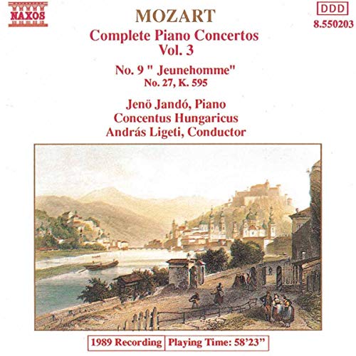 Mozart complete piano concertos Vol. 3 [Audio CD] Jando; Ligeti; Conh - 9628