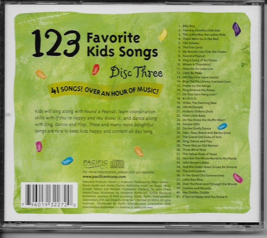 123 Favorite Kids Songs 3 - 7786