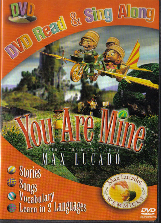 You Are Mine (Based on the Best Seller by Max Lucado) DVD Read & Sing Along Stories, Songs, Vocabulary, Learn in 2 languages (English, Spanish) - 8192