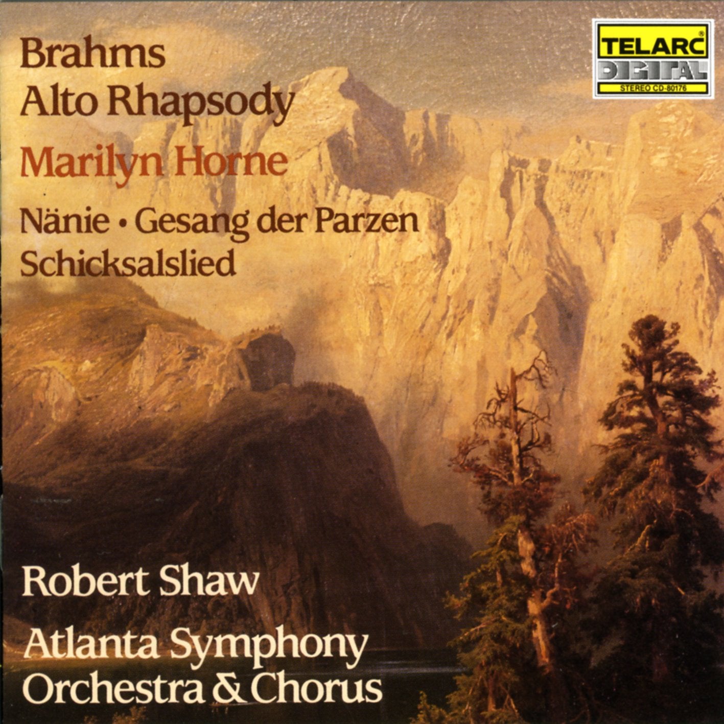 Brahms: Alto Rhapsody, Gesang der Parzen, Nanie, Schicksalslied - 9163
