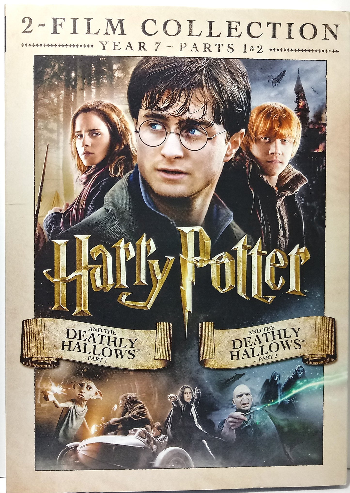 HARRY POTTER 2-FILM COLLECTION YEAR 7 - THE DEATHLY HALLOWS PART 1 & PART 2 DVD (2016) - 1807