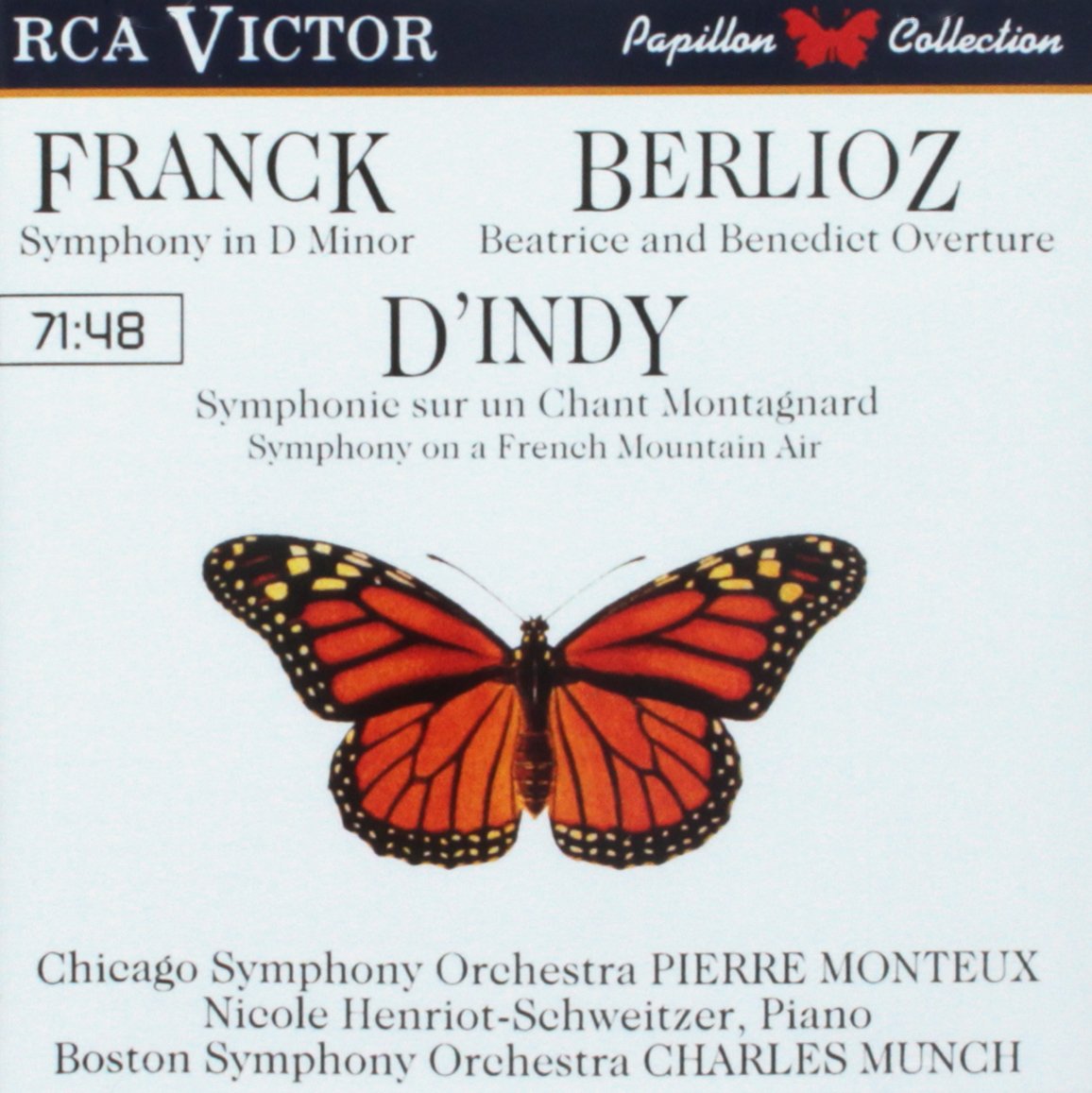 Franck: Symphony in D Minor / Berlioz: Beatrice and Benedict Overture / D'Indy: Symphony on a French Mountain Air - 5896