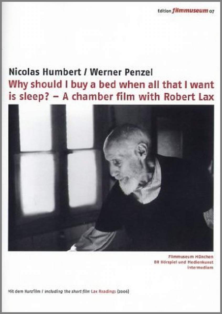 Why Should I Buy a Bed When All That I Want Is Sleep? [DVD] - 8488