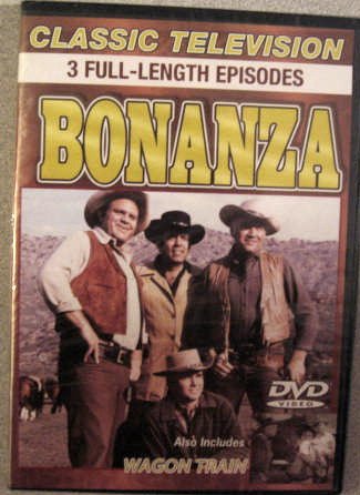 Bonanza/Wagon Train ~ Classic Television DVD ~ 3 Full-Length Episodes - 7136