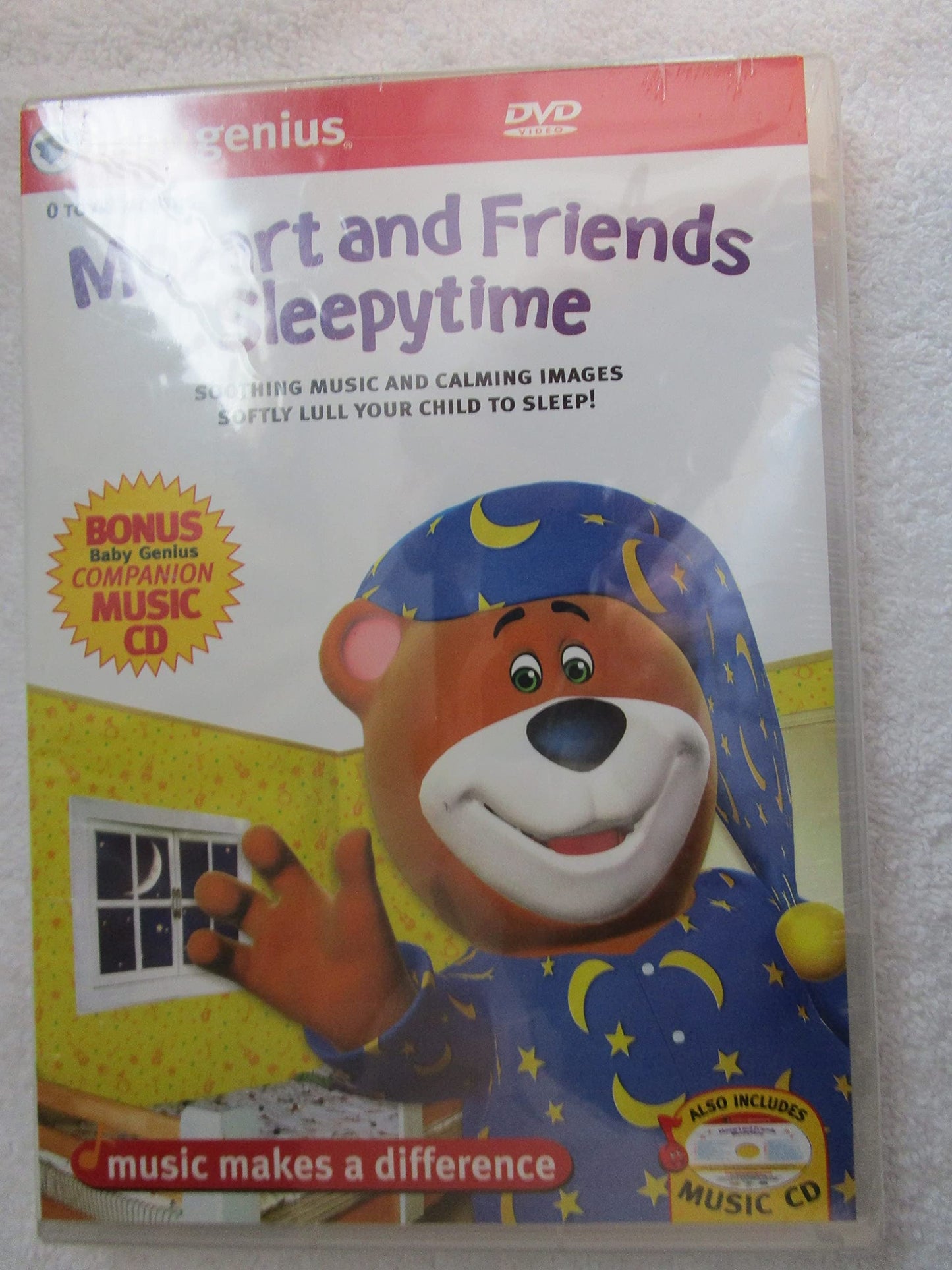 Baby Genius Mozart & Sleepytime Friends w/bonus Music CD - 6948
