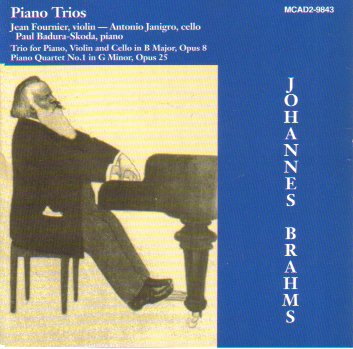 Brahms: Trio for Piano, Violin, and Cello in B Major, Op.8 / Piano Quartet No.1 in G minor, Op.25 - 5542