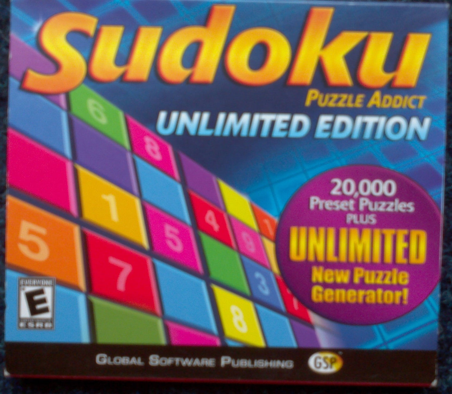 Global Software Publishing Sudoku Puzzle Addict: Unlimited Edition (Win 98,ME,2000,XP) - 9681